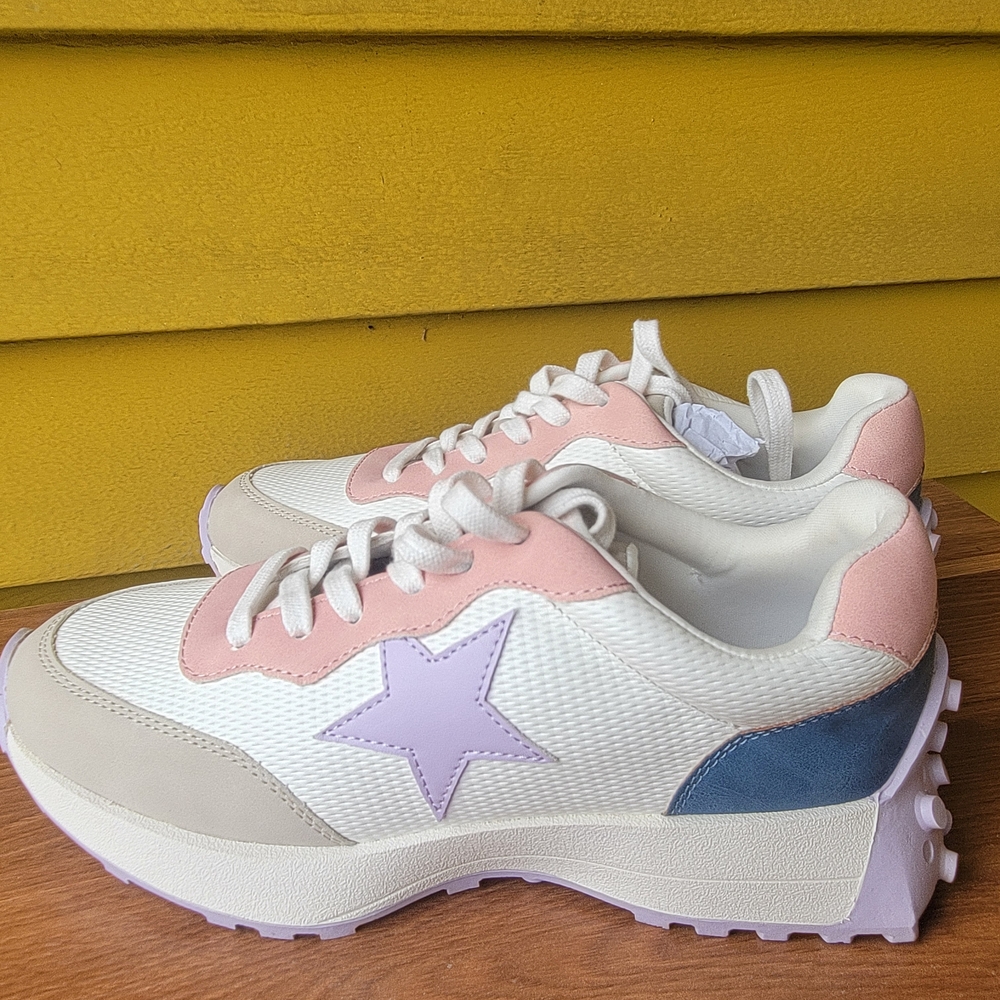 Mia Kids' Sneakers with Pink and Purple Star